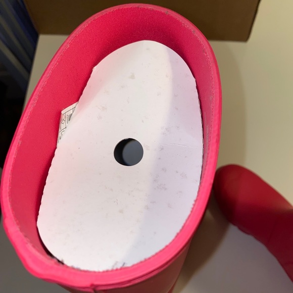 HUNTER Tall Pink Rain Boots Size 6 - Picture 16 of 16